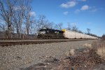 NS 3630 leads train 11N to Detroit with empty autoracks